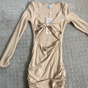 New w tags oh Polly beige/tan mini dress